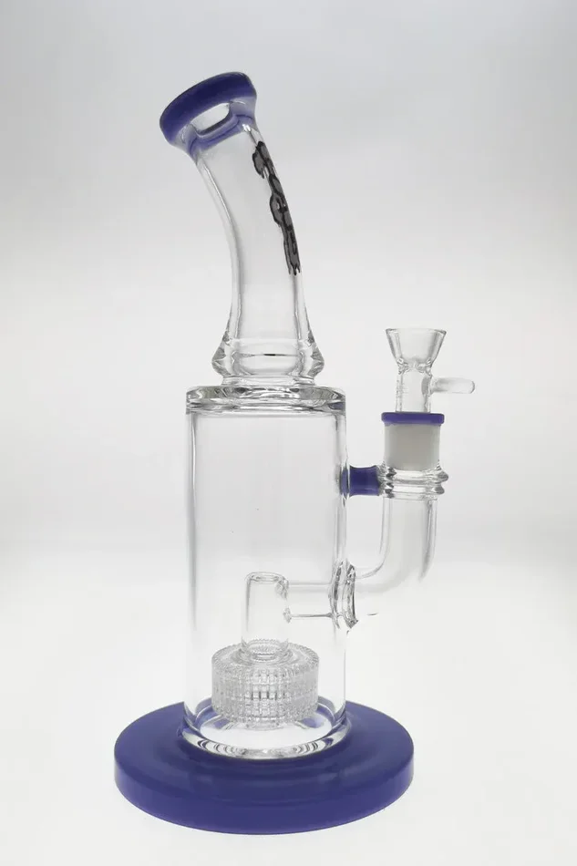 Thick Ass Glass 12″ Bent Neck Matrix Bong w/ Super Slit Diffuser
