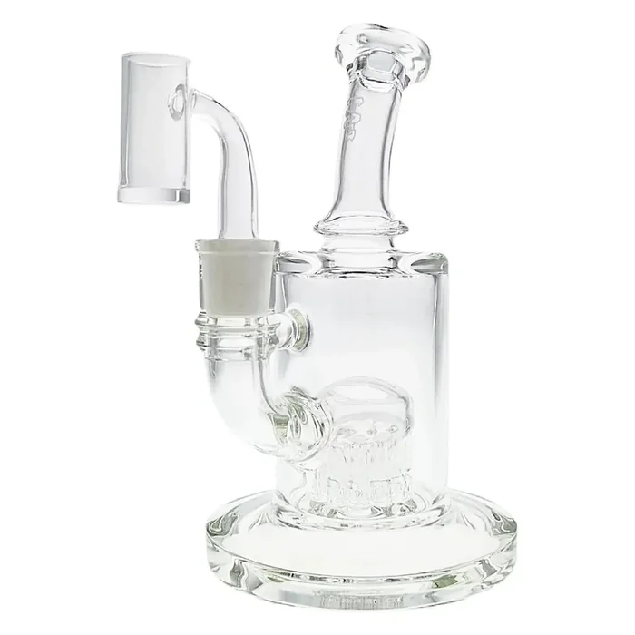 Thick Ass Glass 7.5″ Bent Neck Bong with 12-Arm Tree Diffuser