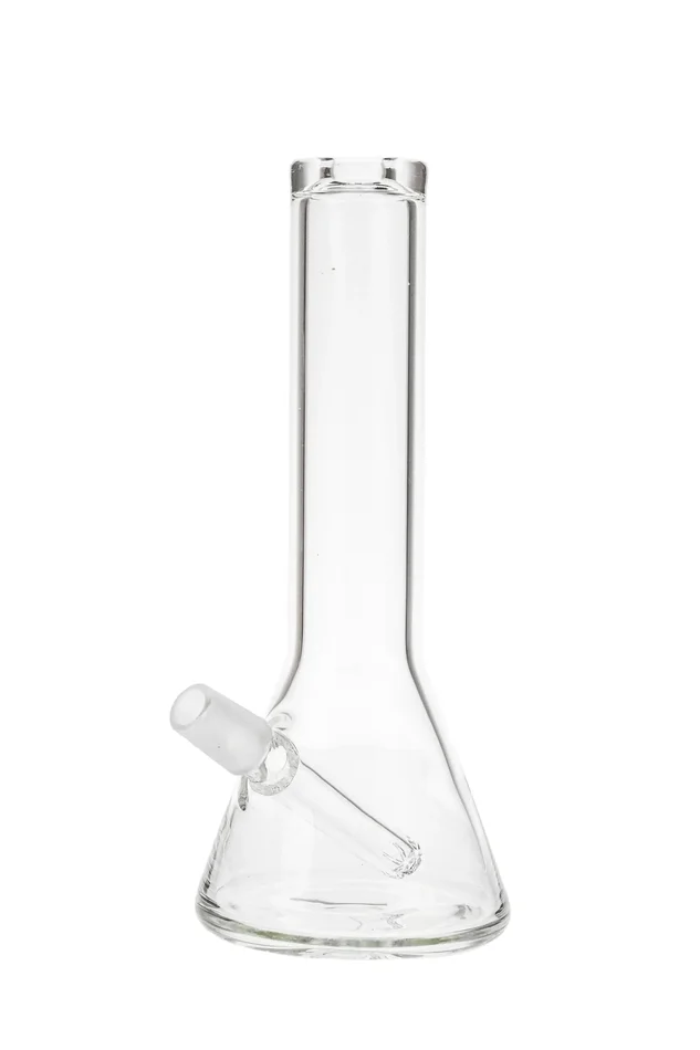 Thick Ass Glass 7.5″ Quartz Beaker w/ Fixed Disk Downstem – 14MM Male