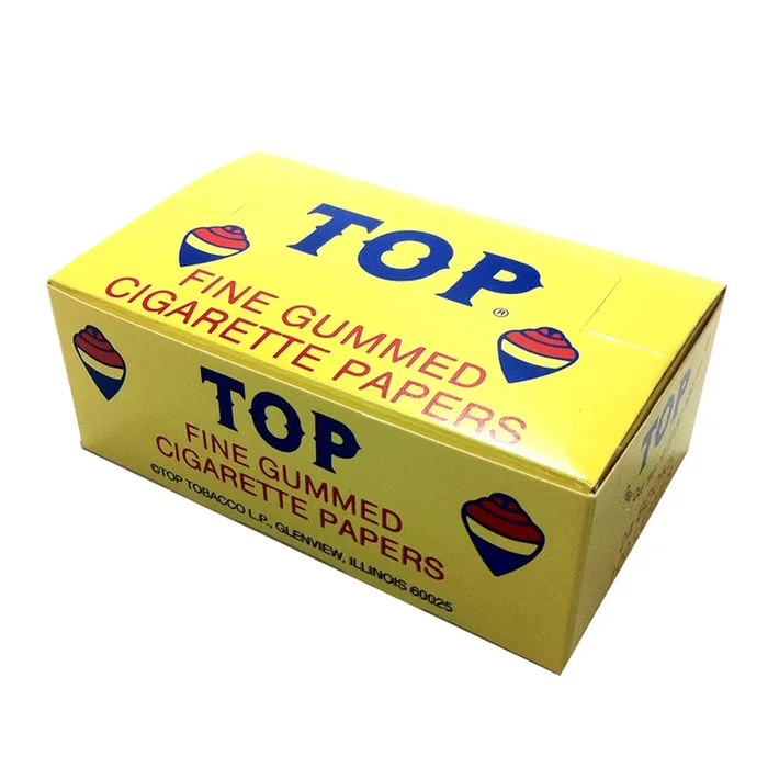 Top Fine Gummed Original Cigarette Papers 24 Books of 100 Leaves