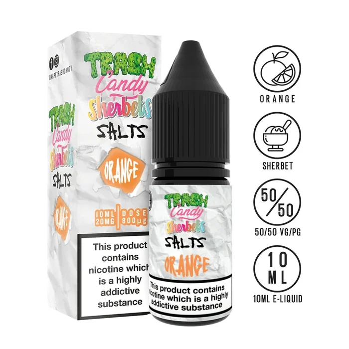 Trash Candy Sherbets Edition – Orange 10ml Nic Salt