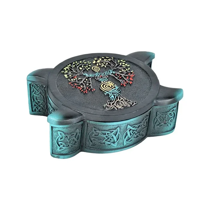 Tree Of Life Resin Stash Box – 4.3″x4.3″