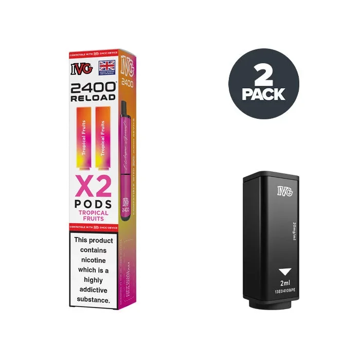 Tropical Fruits IVG 2400 Reload 2 in 1 Prefilled Pods