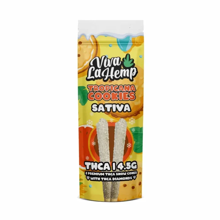 Tropicana Cookies – Viva La Hemp THC-A Snow Cones Pre-Rolls 4.5G
