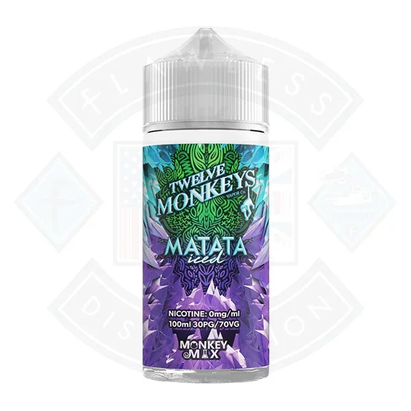 Twelve Monkeys Matata ICED 0mg 100ml Shortfill