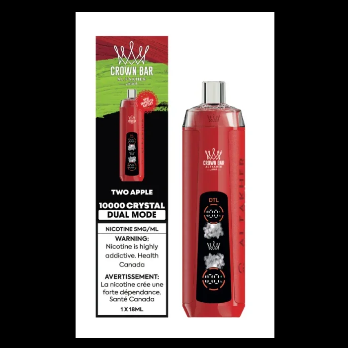 Two Apple – AL FAKHER Crown Bar Crystal Disposable Vape 10000