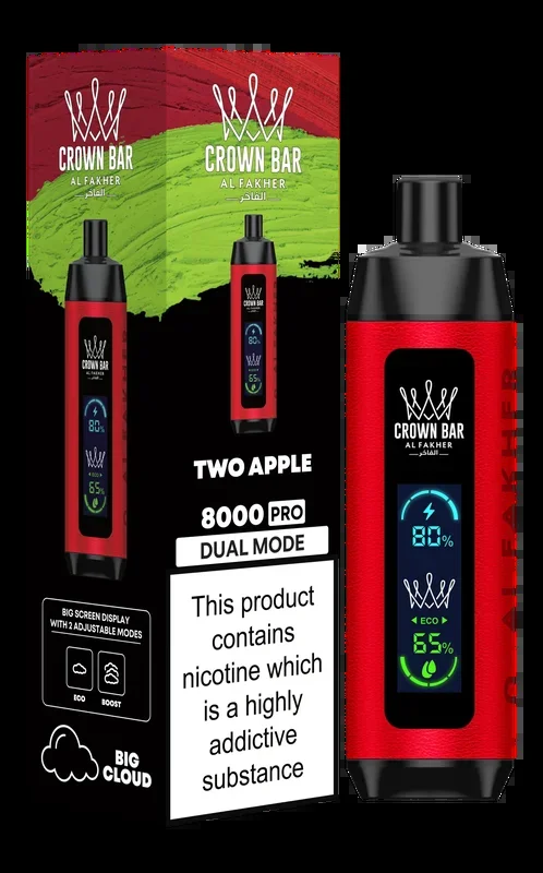 Two Apple Al Fakher Crown Bar PRO 8k