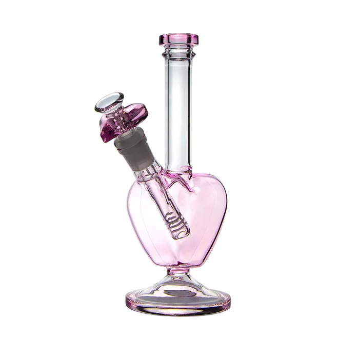 Valentine Pink Heart-Shaped Bong