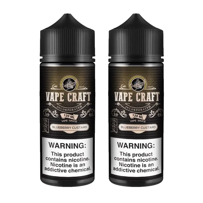 Vape Craft Blueberry Custard 2 Bottle Bundle