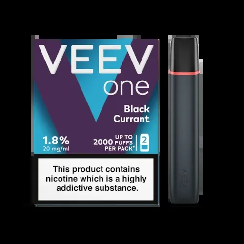 VEEV One Device + Veev One Prefilled Pods Blackcurrant