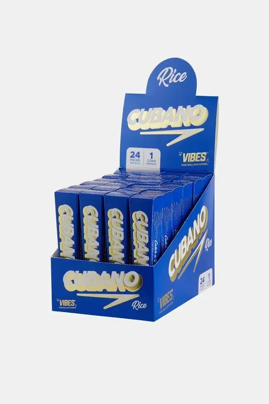 Vibes Cubano Rice Cones King Size – 1 Cone Per Pack – (24 Packs Per Display)