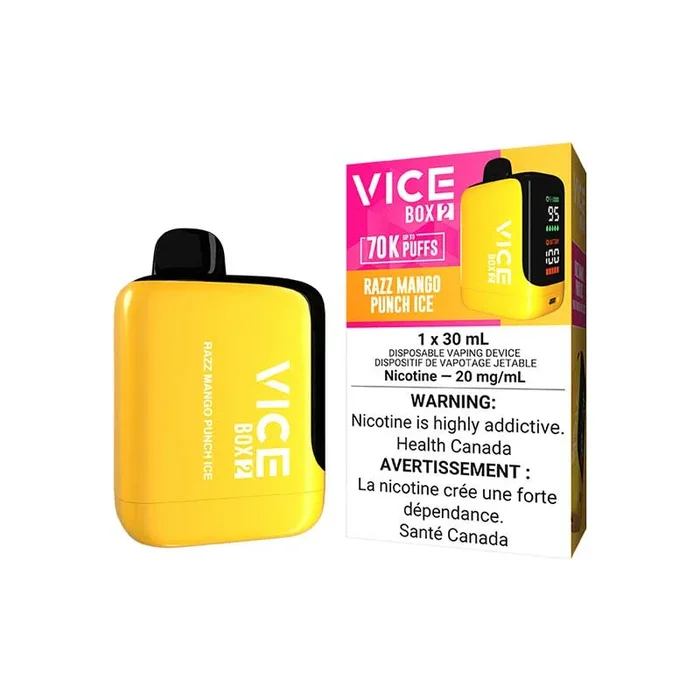 VICE BOX 2 Disposable – Razz Mango Punch Ice (ON)