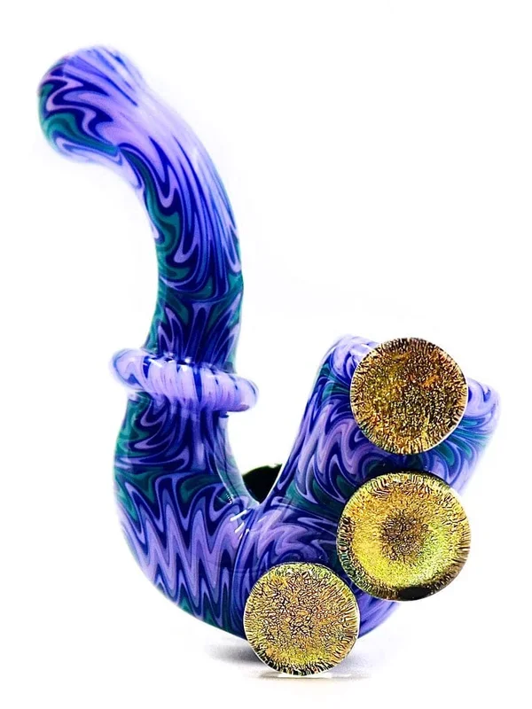 Vulcan Glass Art – Fully Worked Wig Wag Dichro Sherlock (5 “)