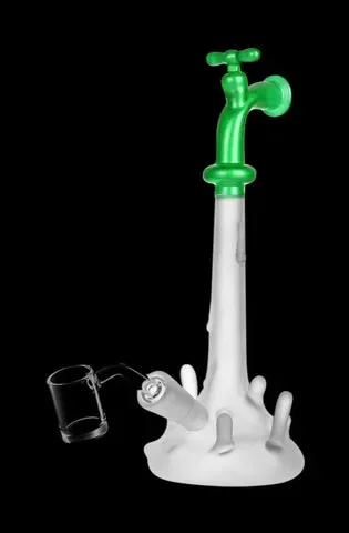 Water Spigot Frosted Glass Dab Rig