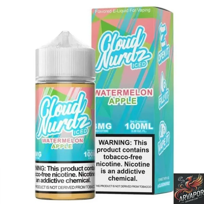 Watermelon Apple Iced – Cloud Nurdz TFN 100mL