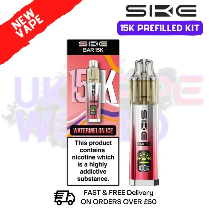 Watermelon Ice SKE 15K Puff Prefilled Pod Kit – £8.49