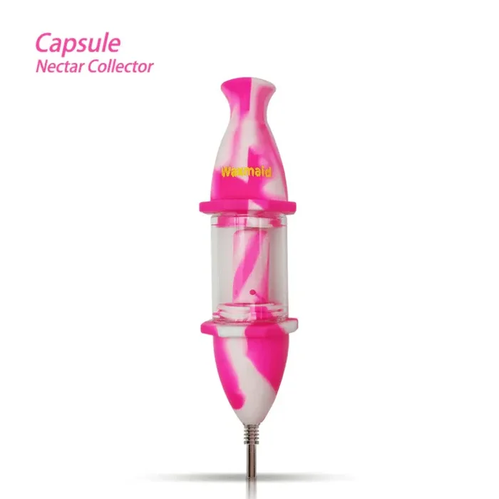 Waxmaid 8″ Capsule Silicone Glass Nectar Collector