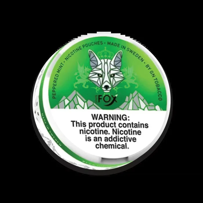White Fox Peppered Mint [12g] – Nicotine Pouches | TEN$CARTS