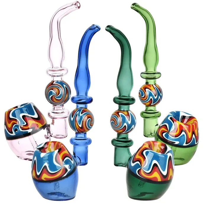 Wig Wag Straight Sherlock Glass Bubbler – 7″ 2ct