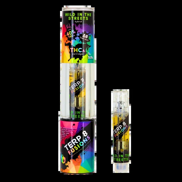 Wild in the Streets – 1g – THCA + D8 – Live Resin Cartridge – Terp 8