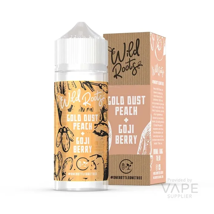 Wild Roots Gold Dust Peach 100ml Shortfill