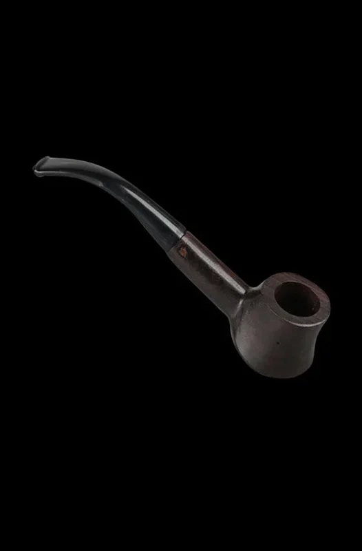 Wood Sherlock Pipe with Half Bent Style