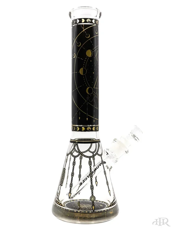 Wormhole Glass – Sacred Moon Beaker (14″) for Drinking and Collecting