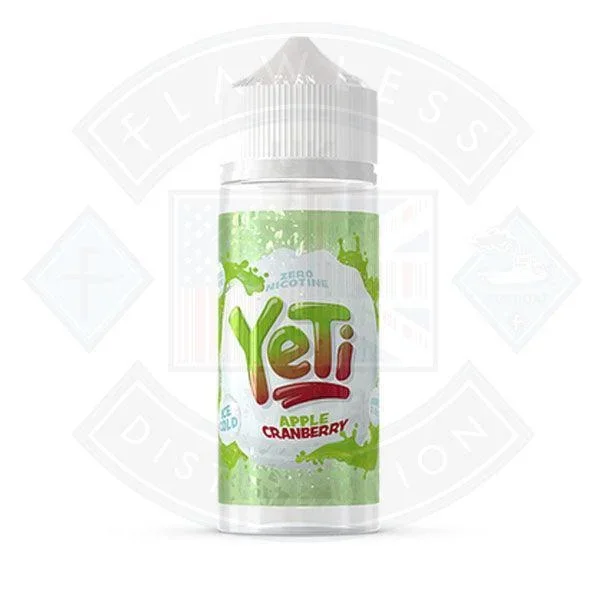 Yeti Ice Cold Apple Cranberry 0mg 100ml Shortfill E-Liquid