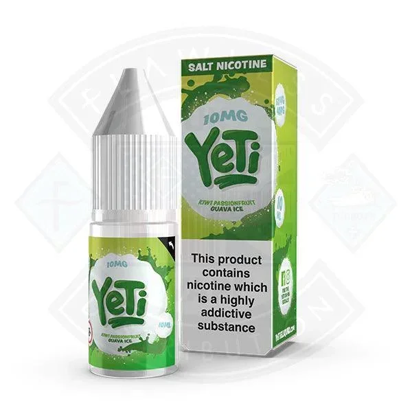 Yeti Salt – Kiwi Passionfruit Guava ICE 10ml E Liquid