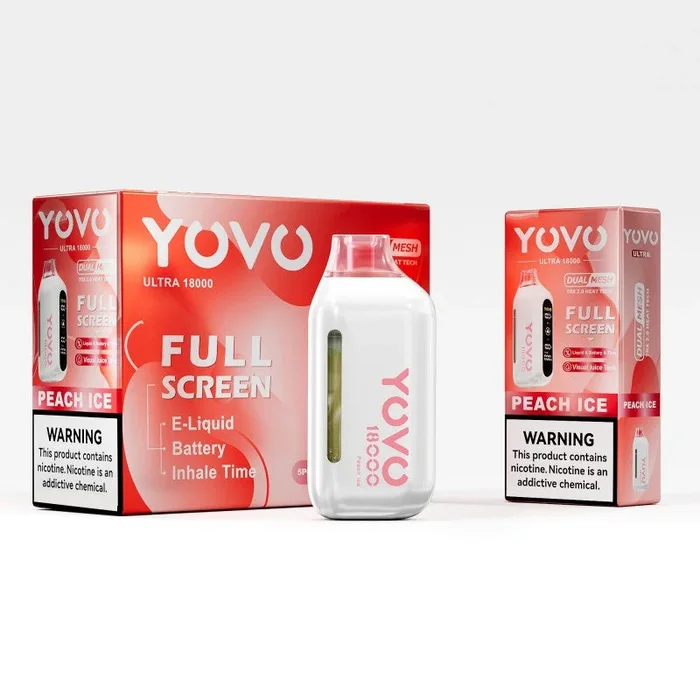 YOVO Ultra 18000 – Peach Ice