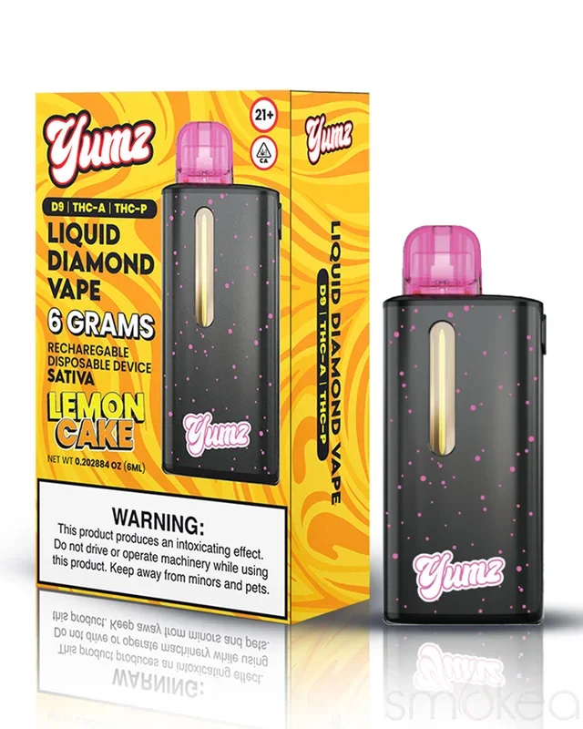 Yumz Disposable Vape with 6g THCA Blend – Lemon Cake Flavor