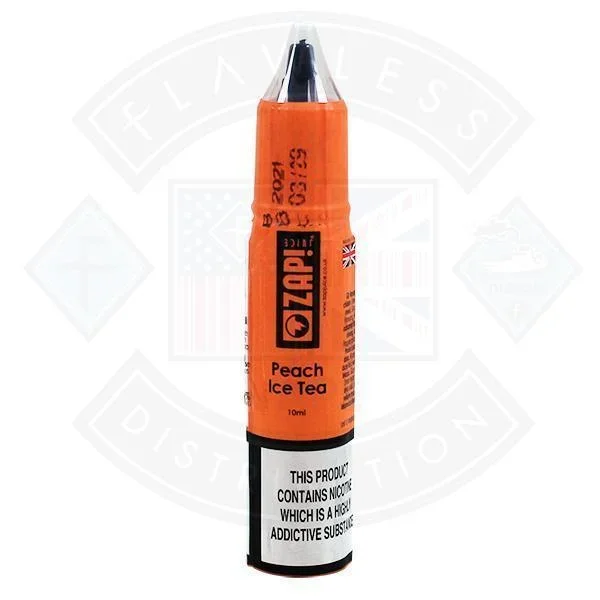 Zap! Nic Salt Peach Ice Tea 10ml 20mg E-liquid