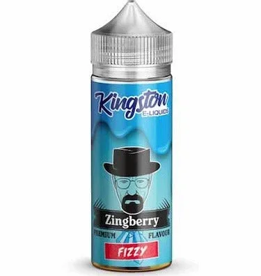 Zingberry Fizzy Kingston 100ml Nicotine Free 0mg E Liquid VAPE Juice