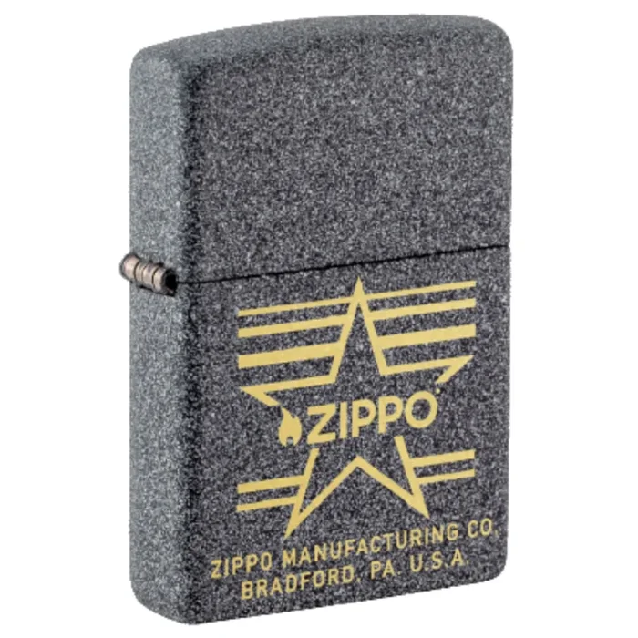 ZIPPO IRON STONE ZIPPO STAR DESIGN