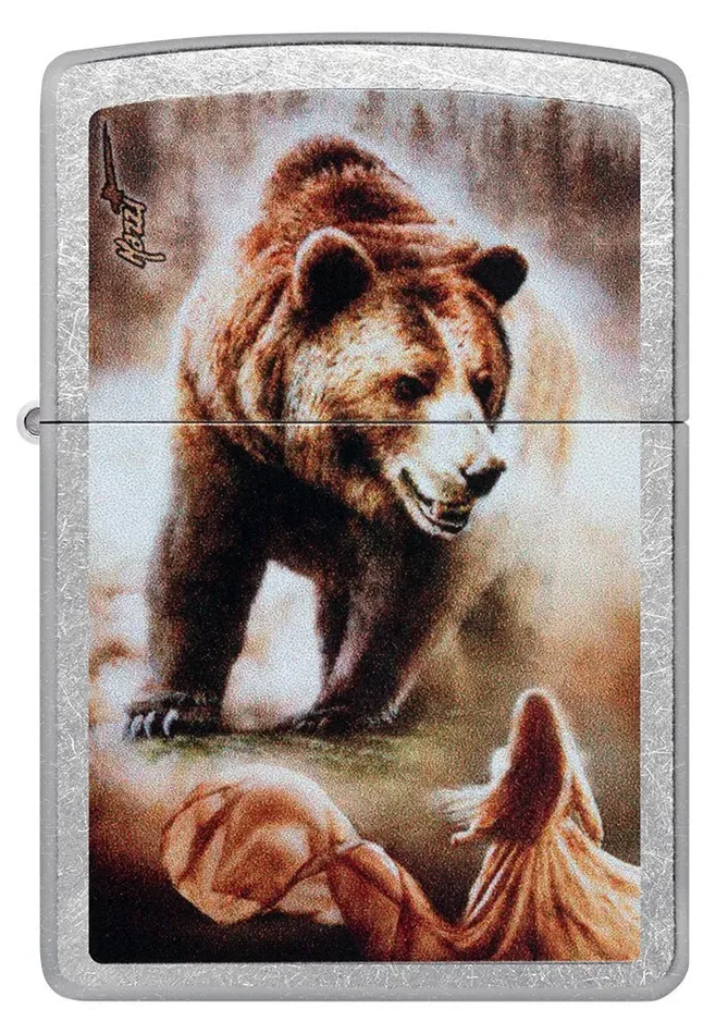 Zippo Lighter – Mazzi Grizzly Bear