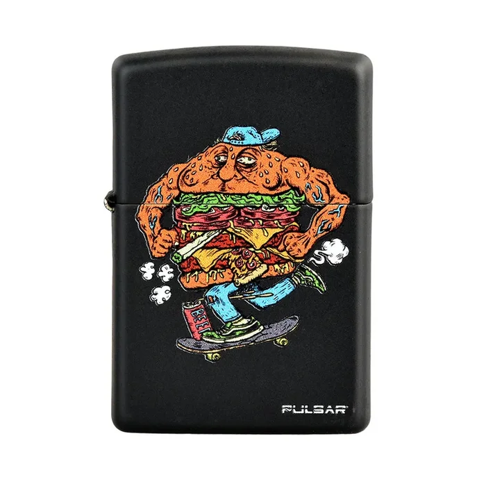 Zippo Lighter – Pulsar Skateburger – Black Matte