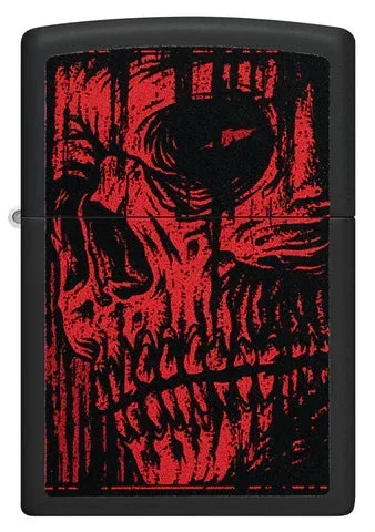 Zippo Lighter – Red Skull