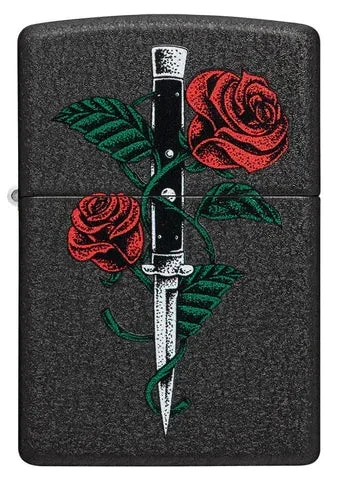Zippo Lighter – Rose Dagger Tattoo
