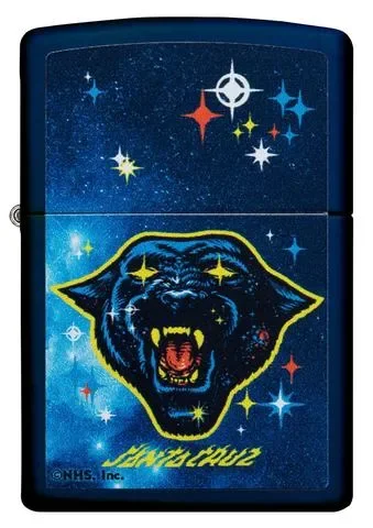 Zippo Lighter – Santa Cruz Starry-Eyed Panther Navy Matte
