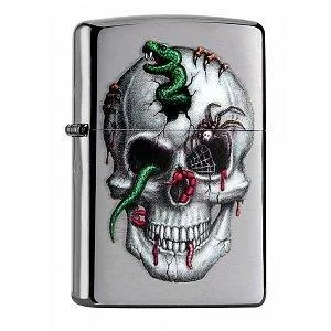 Zippo Lighter – Skull & Snakes