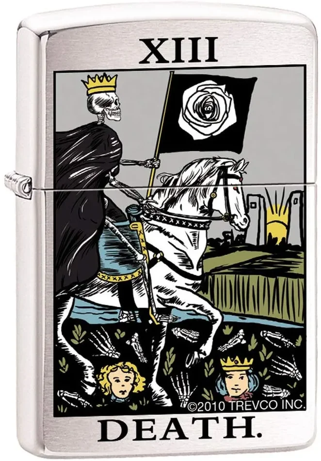 Zippo Lighter – Tarot Deck Card Thirteen Psychic Mystic