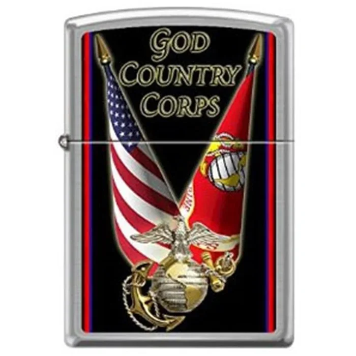 Zippo Lighter – USMC Crossed Flags